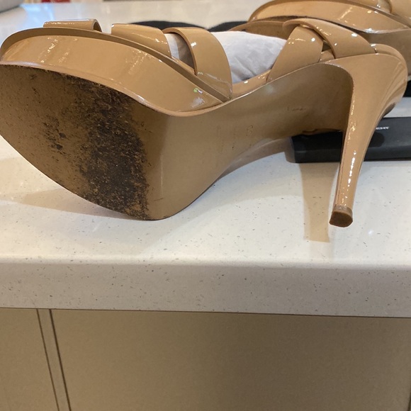 Saint Laurent Womens tribute patent platform sandals - Picture 9 of 11
